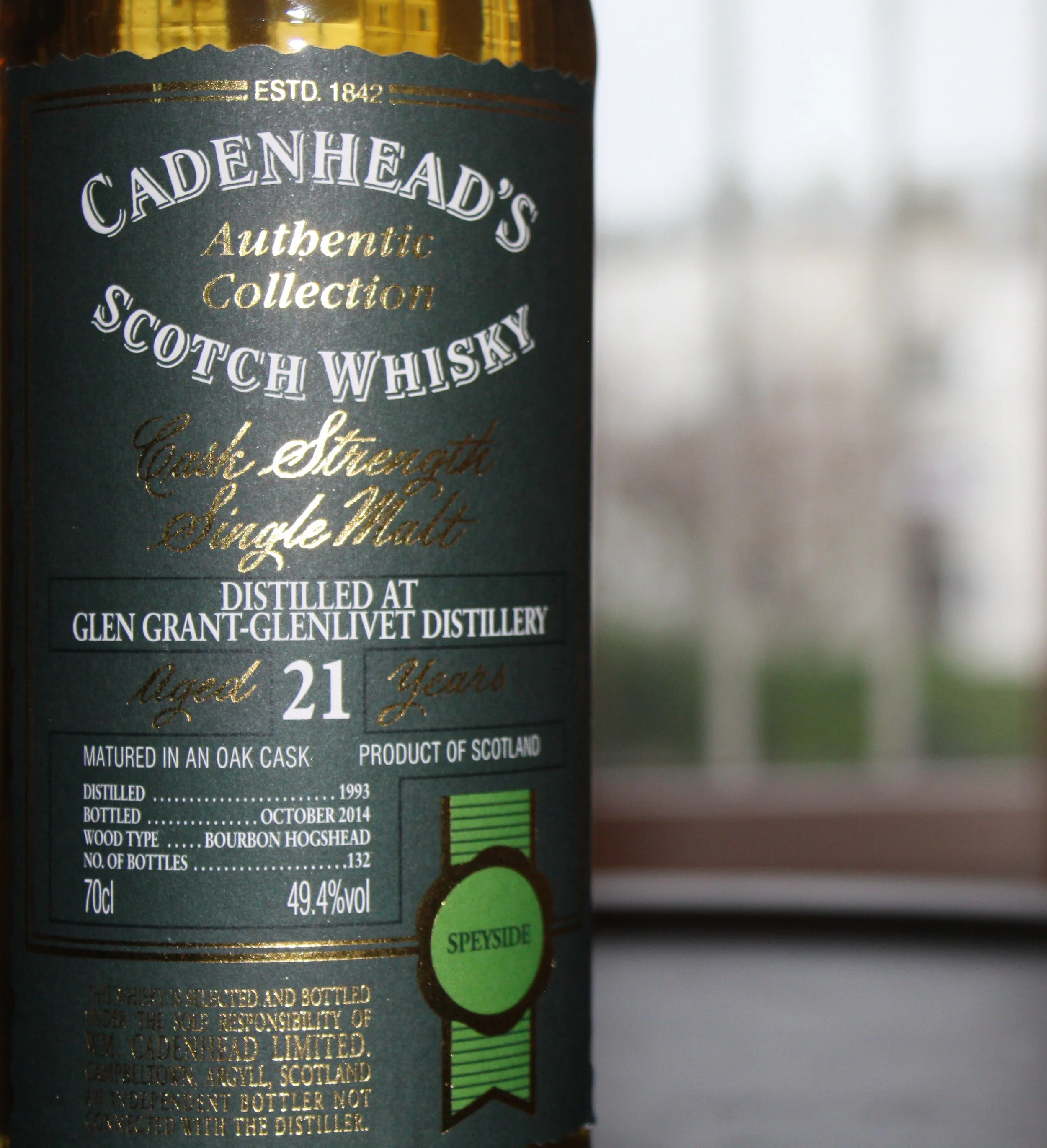 Cadenhead's Glen Grant 21yo — Dramface
